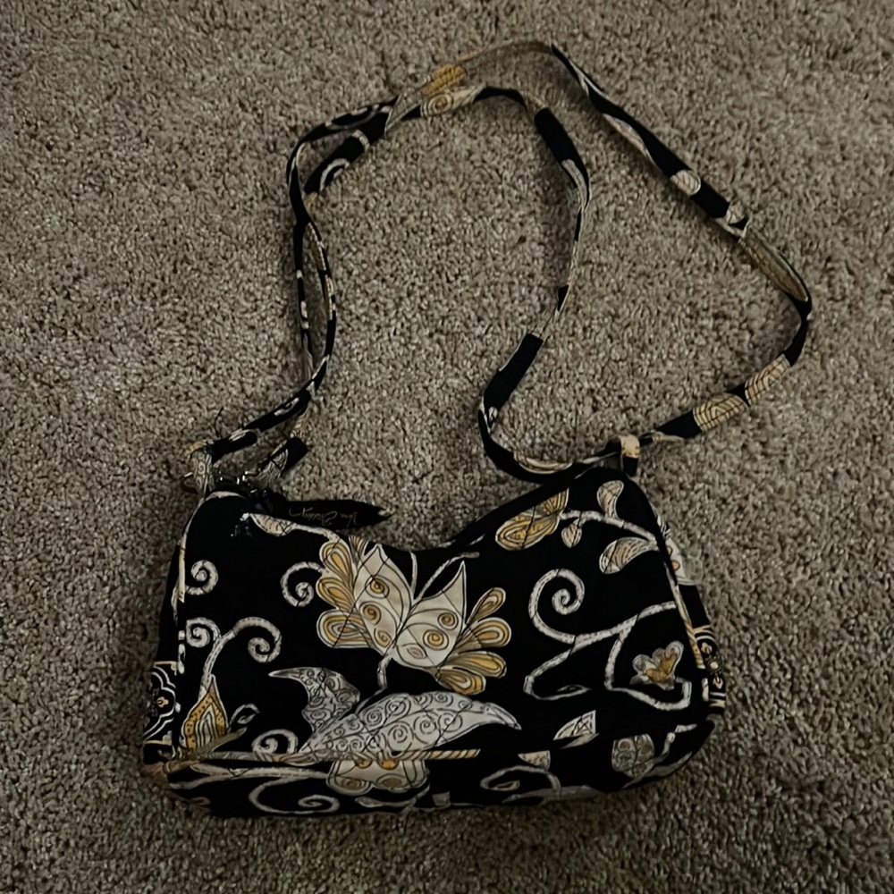 Vera Bradley Yellow and Black Small Purse